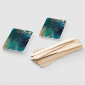 エメラルドグリーン星雲銀河系夜空ゴールデンフォイル ハンドファン (組立なし)