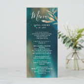 エメラルドグリーン星雲銀河系夜空ゴールデンフォイル メニュー (スタンド正面)