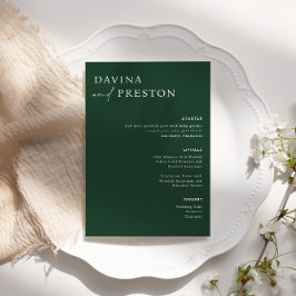 エメラルドグリーン書モダン跡の結婚脚本