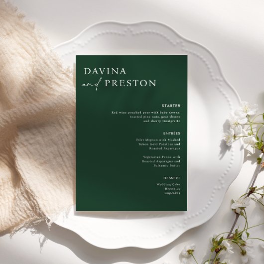 エメラルドグリーン書モダン跡の結婚脚本