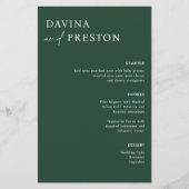 エメラルドグリーン書モダン跡の結婚脚本 (正面)