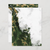 エメラルドグリーン水彩画 (正面/裏面)