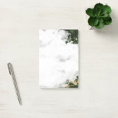 エメラルドグリーン水彩画 ポストイット (オフィス)