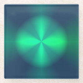 エメラルドグリーン照明デザイン>ガラスコースター ガラスコースター