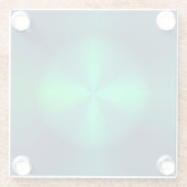 エメラルドグリーン照明デザイン>ガラスコースター ガラスコースター (裏面)