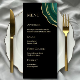 エメラルドグリーン瑪瑙ブラック メニュー