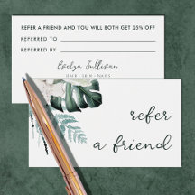 エメラルドグリーン白い花紹介カード