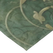 エメラルドグリーン素朴スチームパンク時計(2) テーブルクロス (アングル)