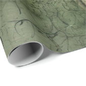 エメラルドグリーン素朴スチームパンク時計(7) ラッピングペーパー (ロールコーナー)