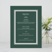 エメラルドグリーン結婚のフラットメニュー メニュー (スタンド正面)