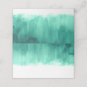 エメラルドグリーン結婚ズまたはイベントゲスト プレイスカード (外部開封)