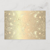 エメラルドグリーン結婚ズアコモデーションカード エンクロージャーカード (裏面)