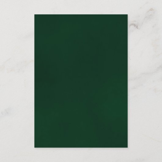 エメラルドグリーン結婚バラの願い井戸の詩 エンクロージャーカード (裏面)