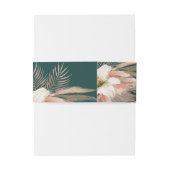 エメラルドグリーン結婚フローラのベリーバンド 招待状ベリーバンド (裏面例)