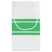 エメラルドグリーン結婚モダンズ スモールペーパーバッグ (裏面)