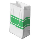 エメラルドグリーン結婚モダンズ スモールペーパーバッグ (裏面アングル)