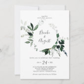 エメラルドグリーン結婚リーリース 招待状 (正面)