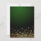 エメラルドグリーン結婚式招待状 人気がある 招待状 (裏面)