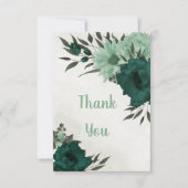 エメラルドグリーン花植物園 サンキューカード (正面)