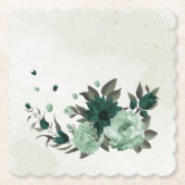 エメラルドグリーン花植物園 ペーパーコースター (正面)