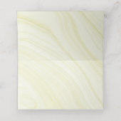 エメラルドグリーン花金ゴールド プレイスカード (内部開封)