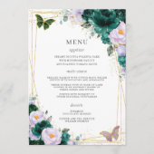 エメラルドグリーン薄紫フローラ蝶キンセアニェラ プログラム (正面)