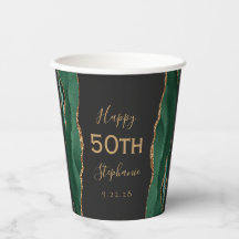 エメラルドグリーン金ゴールドアゲートダーク50誕生日