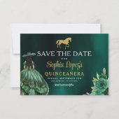 エメラルドグリーン金ゴールドキンセアニェラ セーブザデート (正面)