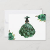 エメラルドグリーン金ゴールドキンセアニェラ セーブザデート (裏面)