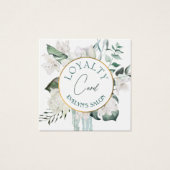 エメラルドグリーン金ゴールドサークルロイヤリティカード (正面)