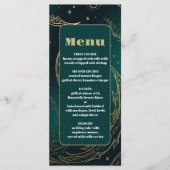 エメラルドグリーン金ゴールドシレ結婚ンツ メニュー (正面)