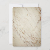 エメラルドグリーン金ゴールドスクリプト&大理石フォトオーバーレイ セーブザデート (裏面)