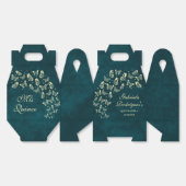 エメラルドグリーン金ゴールドバタフライ15アニョスミカンス フェイバーボックス (見開き)