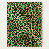 エメラルドグリーン金ゴールドヒョウやる気を起こさせる2026 プランナー手帳 (裏面)