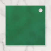 エメラルドグリーン金ゴールドフローラキンセアニラサンキュー フェイバータグ (裏面)