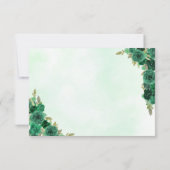 エメラルドグリーン金ゴールドフローラプリンセスキンセアニラ セーブザデート (裏面)