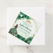 エメラルドグリーン金ゴールドフローラプリンセスティアラありがとう フェイバータグ (インサイチュ)