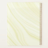 エメラルドグリーン金ゴールドフローラ結婚大理石 プランナー手帳 (裏面)