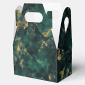 エメラルドグリーン金ゴールドマーブル結婚ズ フェイバーボックス (オープン)