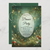 エメラルドグリーン魅惑の森 招待状 (正面/裏面)