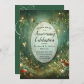 エメラルドグリーン魅惑の森 招待状 (正面/裏面)