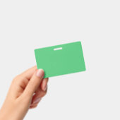 エメラルドグリーン16進コード50C878 バッジ (手持ち)