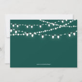 エメラルドグリーン20周年フォトウェディング記念日 招待状 (裏面)