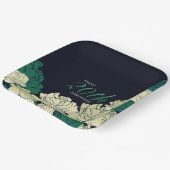 エメラルドグリーン20周年記念バラプリント紙pl ペーパープレート (傾斜あり)