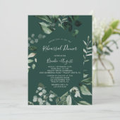 エメラルドグリーン |グリーンリハーサルディナー 招待状 (スタンド正面)