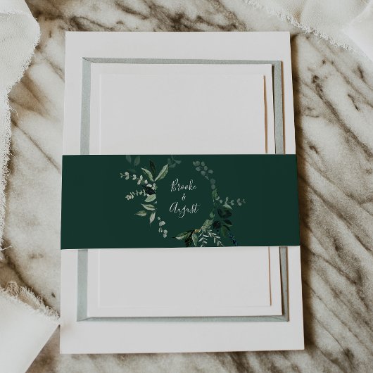 エメラルドグリーン |グリーン結婚ズ 招待状ベリーバンド