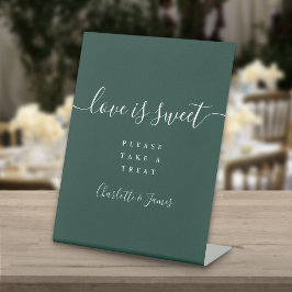 エメラルドグリーン サイン スクリプト Love Is Sweet 席札