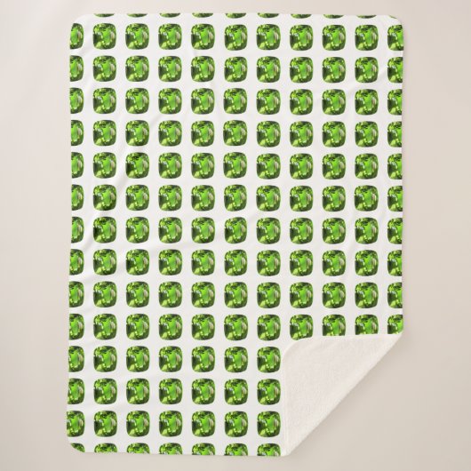 エメラルドグリーン シェルパブランケット (正面)