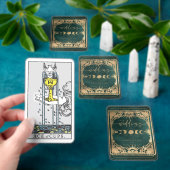 エメラルドグリーン&フェイク金ゴールドタロットシレ結婚ンツ トランプ (インサイチュ)