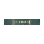 エメラルドグリーン&フェイク金ゴールドタロットシレ結婚ンツ 招待状ベリーバンド (フラット)